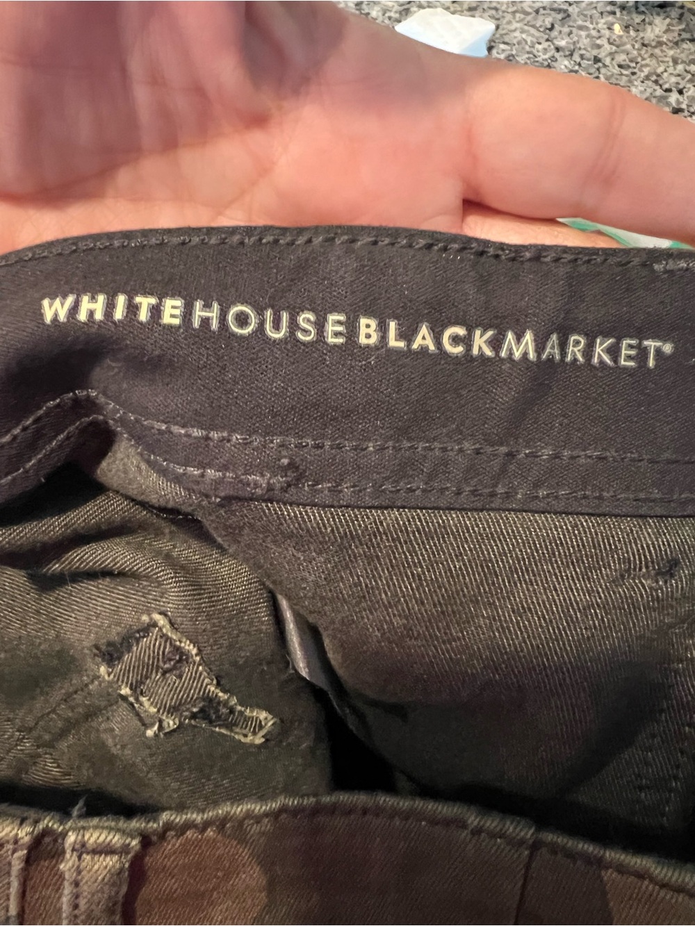 White House Black Market Camouflage The Slim Ankle jeans. Size 12 - Picture 12 of 13
